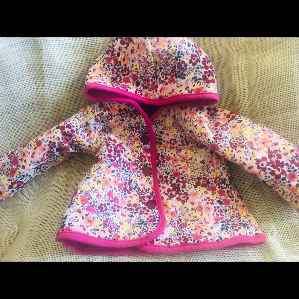 Baby Girls Reversible Quilted Jacket